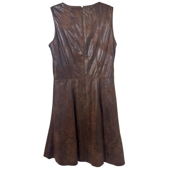 Vince Camuto Fit & Flare Faux Suede Dress - Size 6 - Picture 4 of 5